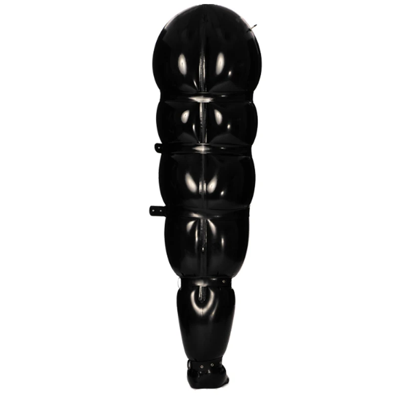 2019 латексный 100% резиновый двухслойный сексуальный черный комбинезон с капюшоном