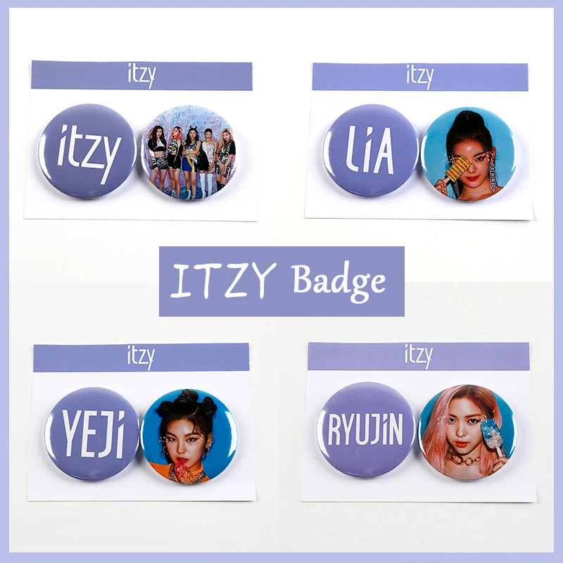 Новый альбом Kpop ITZY набор значков K pop CHAERYEONG Lia RYUJIN YEJI YUNA броши для фотоальбома
