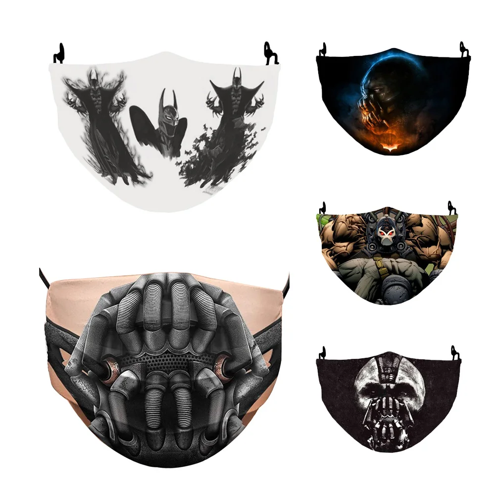 Горячая темно-рыцарь-поднимается-Бэйн Косплэй Для женщин мужчин рот маски для