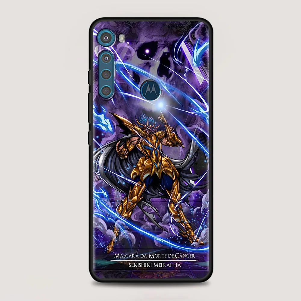 for motorola one fusion case for moto g10 g9 g8 plus play power one g20 g30 g40 g50 g60 edge 20 phone shell saint seiya anime free global shipping