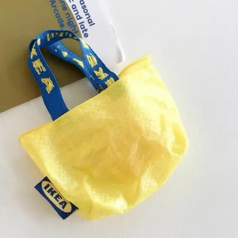 Yellow bag Модная мини-сумка для хранения INS, силиконовый чехол для Apple Airpods, чехол, чехол, кабель для передачи данных, кошелек для монет, Bluetooth, чехол для наушников, аксессуары - Цвет: Yellow bag