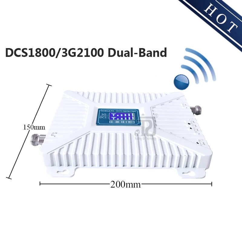 

2020 New!! Dual-Band 1800/2100mhz Cellular Amplifier DCS WCDMA 2G 3G 4G Mobile Signal Booster GSM Repeater 2g 3g 4g