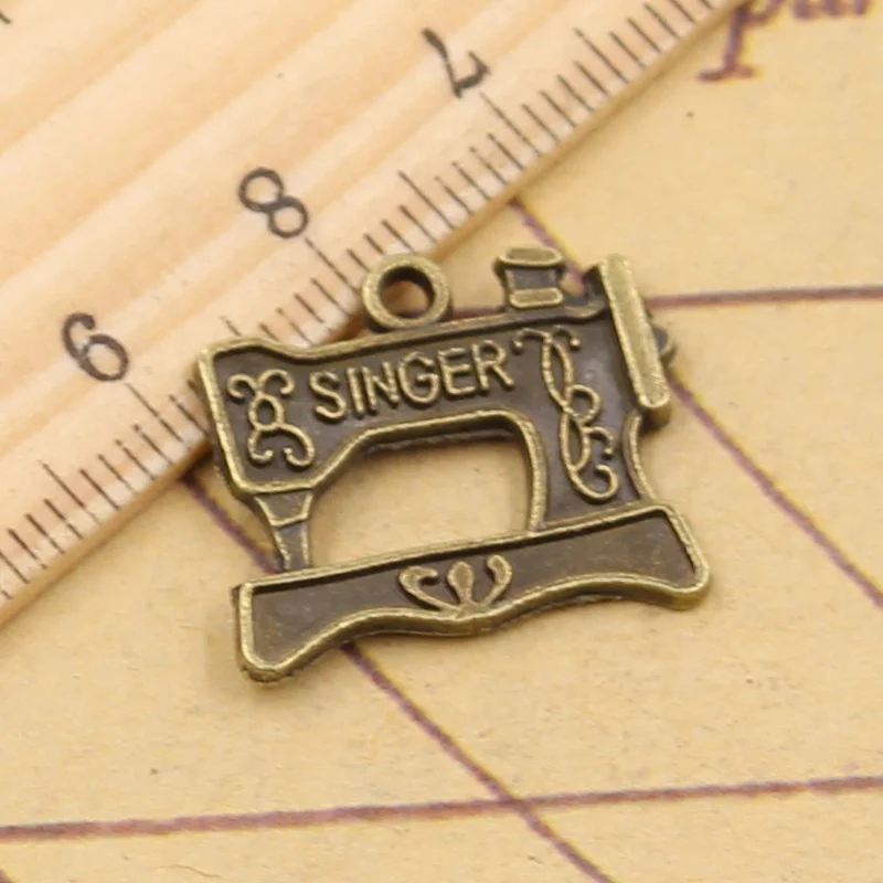 25 шт. очаровательные винтажные Швейные машинки для певицы 20x17 мм тибетские