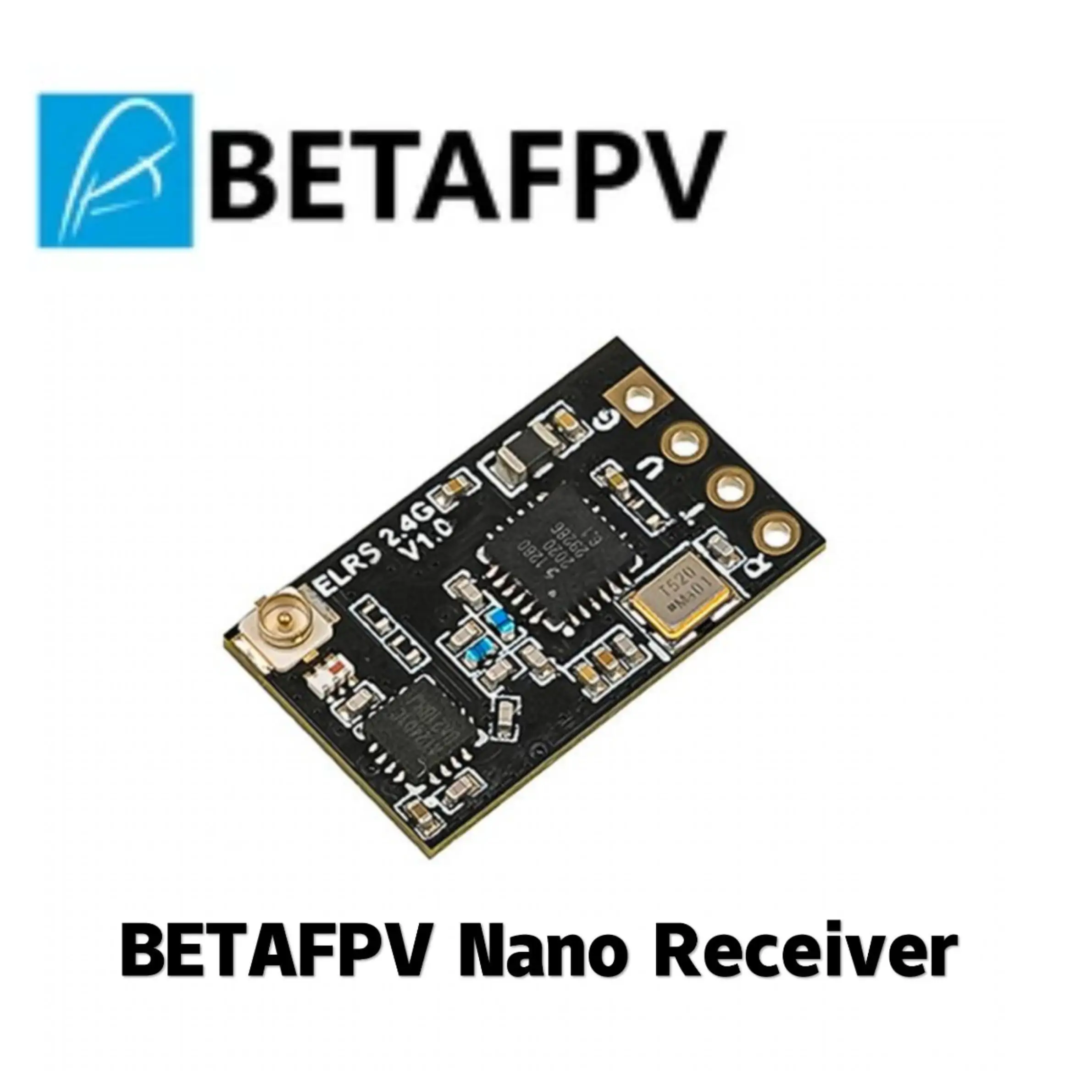 BETAFPV ELRS Nano receptor, mejor rendimiento en velocidades, rango de latencia ExpressLRS opcional 2,4G/915MHz/868MHz para Dron de carreras RC-1