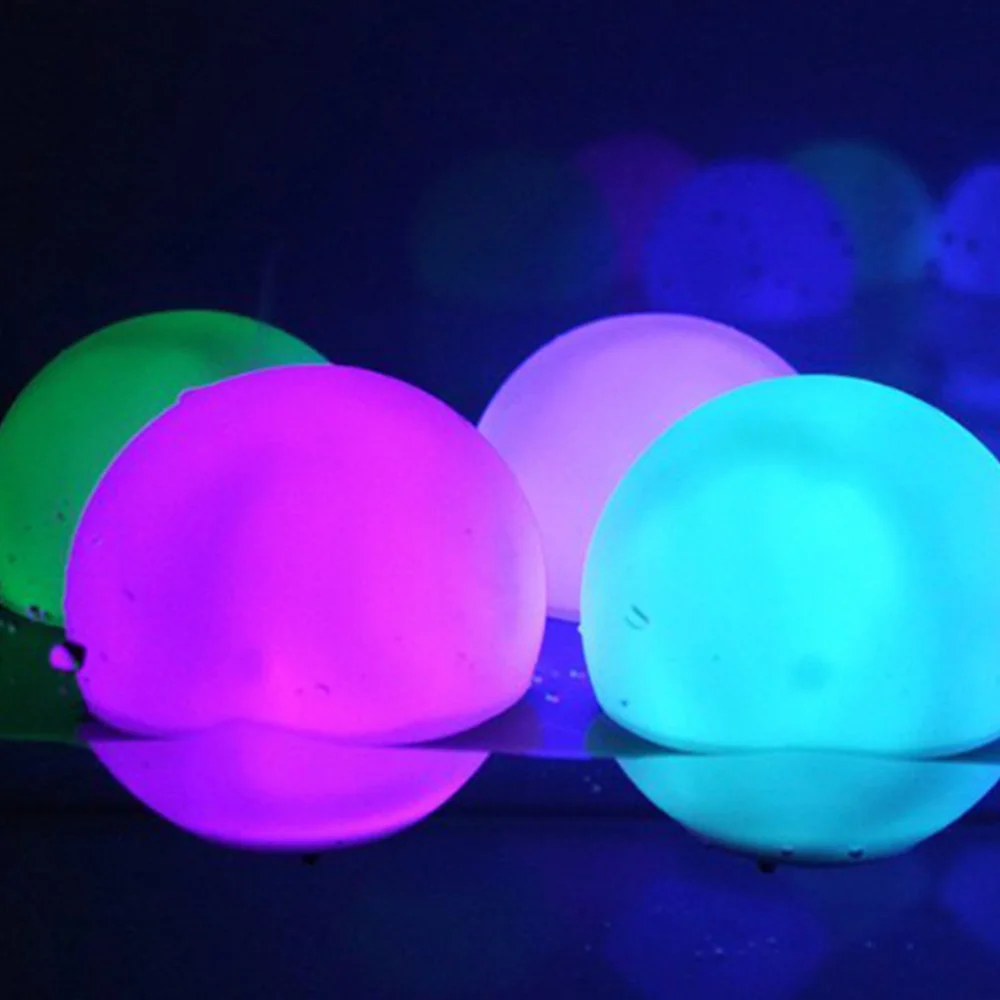 

Waterproof Glowing Inflatable Luminous PVC LED Decorative Beach for Home Outdoor (White)
