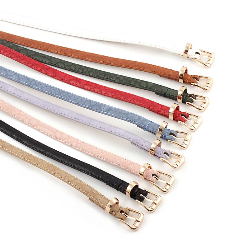 2020 Новый женский винтажный узкий пояс из искусственной кожи с пряжкой |