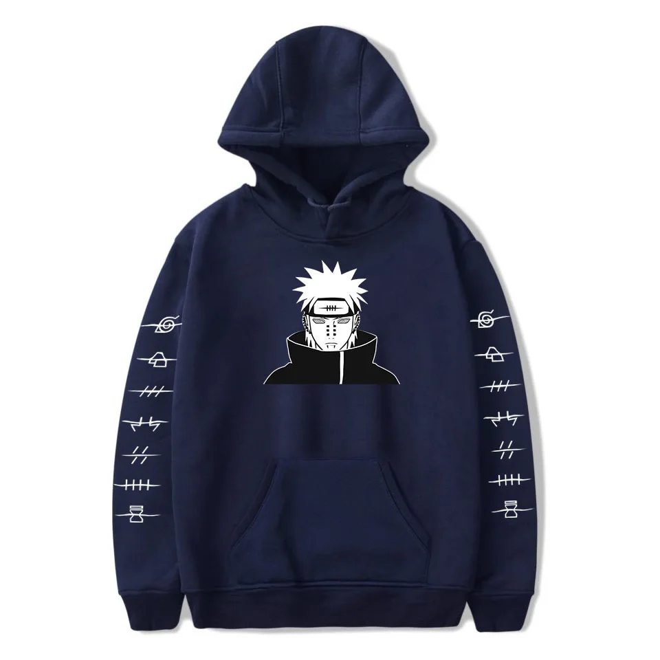 Толстовка с капюшоном аниме Наруто Женский Повседневный модный свободный свитер