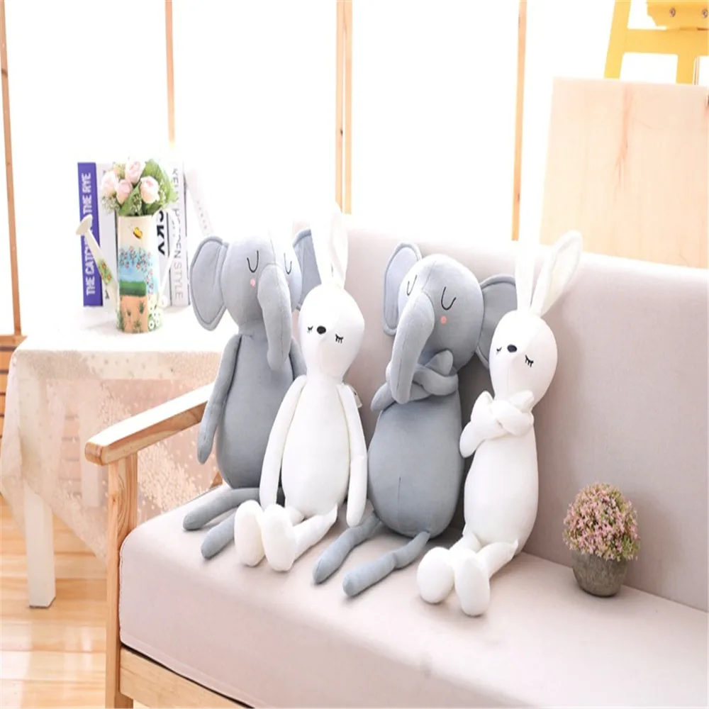 Милые подушки с кроликом в виде слона для маленькой девочки мягкие игрушки