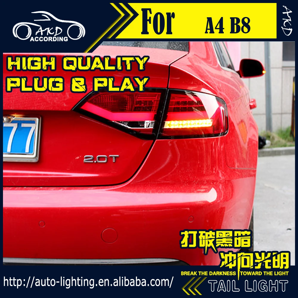 AKD автомобильный Стайлинг задний фонарь для Audi A4 задсветильник s 2009-2012 B8