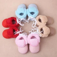 dogeek warm newborn first walkers toddler shoes infant cotton snow booties soft sole crib shoes winter warm anti slip baby shoes