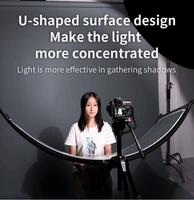 selens 4in1 u shape curved light reflector adjustable lighting diffuser kit for photography photo studio lighting with carrying