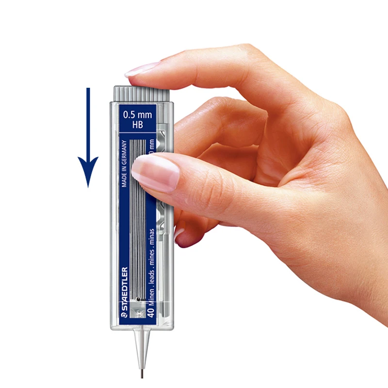 Германия STAEDTLER 255 стержень для автоматического карандаша 2B/HB 0 5/0 7 мм 40 шт. привести