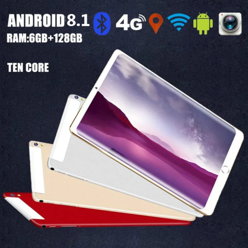 Оригинальный 10 1 дюймов полный экран Dual-карты планшет WI-FI Andriod 8 Системы