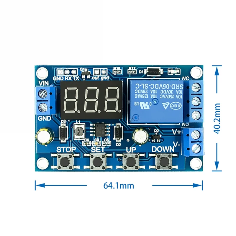 Зарядка аккумулятора/Встроенный Вольтметр/Защита от перенапряжения - купить по