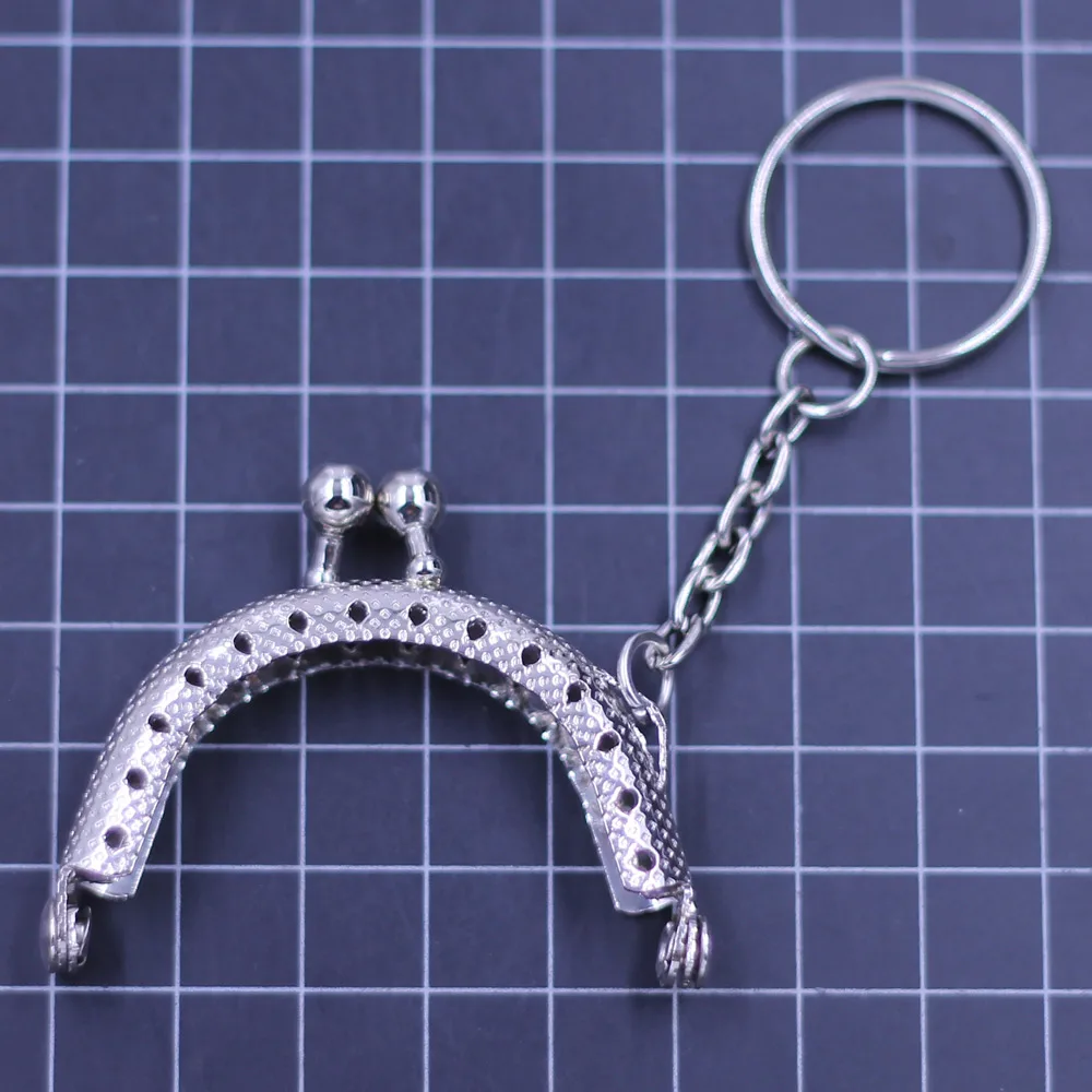 Kiss застежка замок для Кошелек Сумка Сумочка обрабатывать Серебряный тон сетка