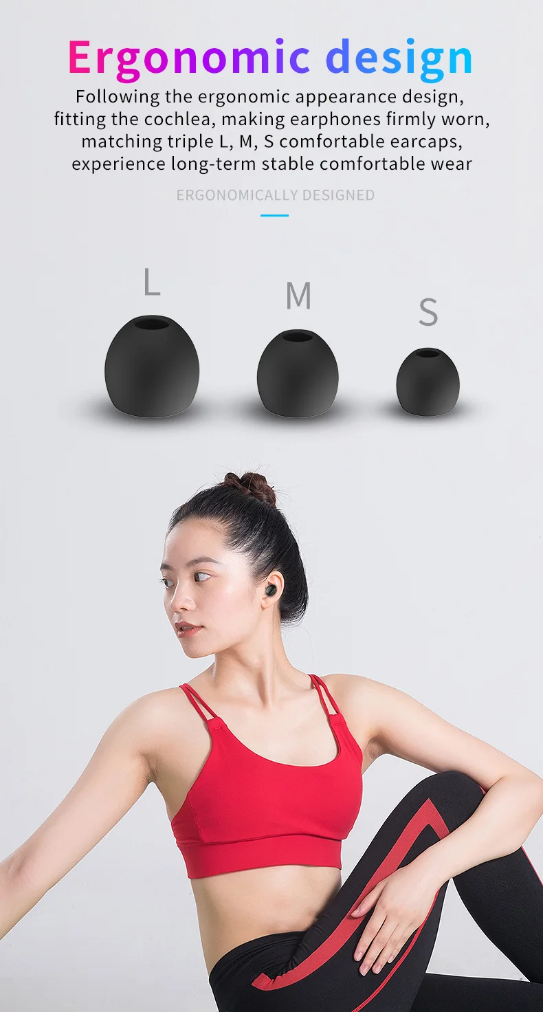 CBAOOO TWS Bluetooth наушники спортивные музыкальные беспроводные наушники Bluetooth 5,0 наушники с микрофоном и зарядным устройством