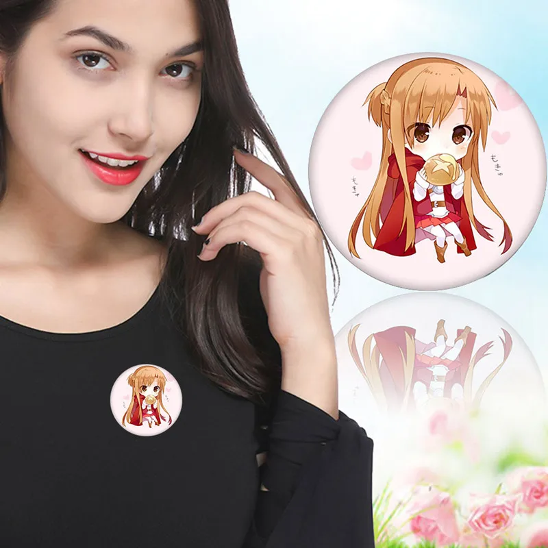 12 видов стилей аниме меч искусство онлайн мультфильм брошь булавки значок