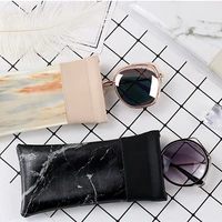 2020 marble pattern pu leather eyewear bags pouch cases new fashion stone sunglasses bag protector eye glasses container cover