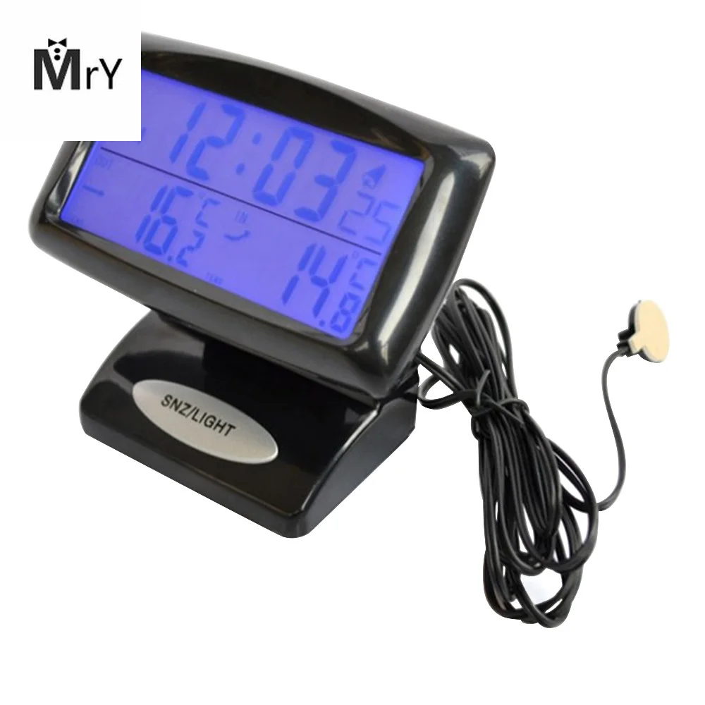 Электронные часы для автомобиля Температура метр Авто крытый и открытый