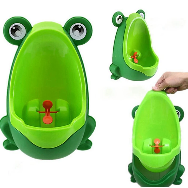 

2 Pcs Potty Toilet Training Children Stand Vertical Urinal Wall-Mounted Hook Potty Toilet, Green & Blue
