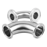 od51mm 2 inch pipe 304 stainless steel 90 degree sanitary elbow pipe fitting tri clamp
