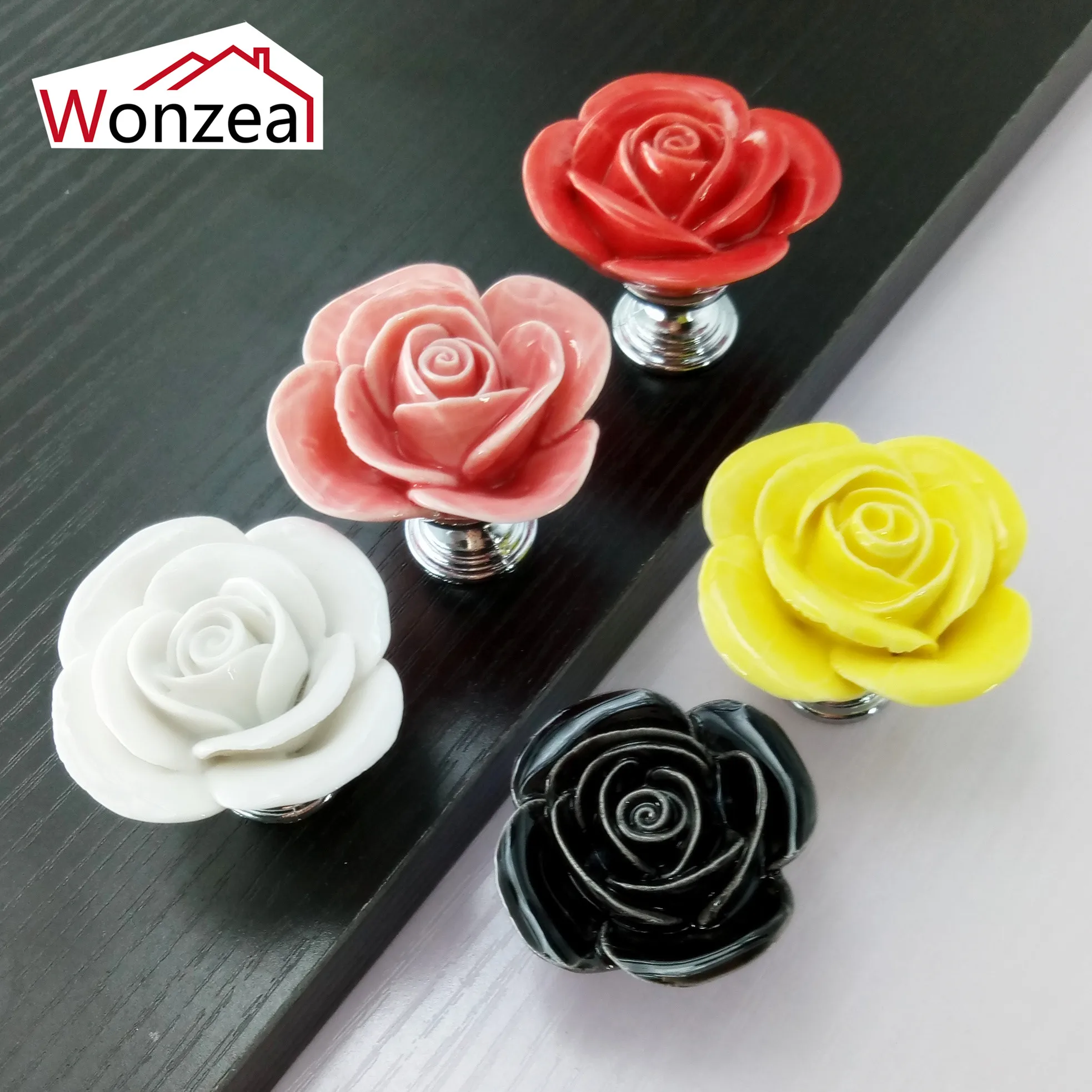 Ручка для ящика с цветочным узором ручки мебели фурнитура шкафа|Ручки шкафа| |