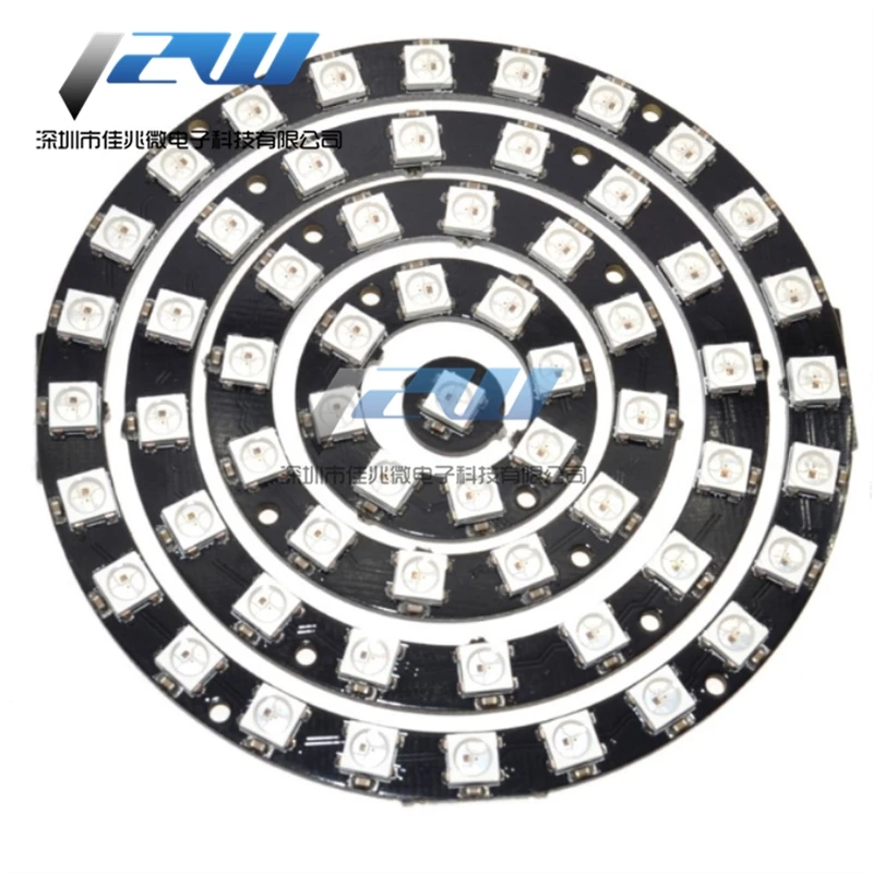 1 bit 8 12 16 24 WS2812 5050 RGB LED Smart Color светильник Light Ring макетная плата большое
