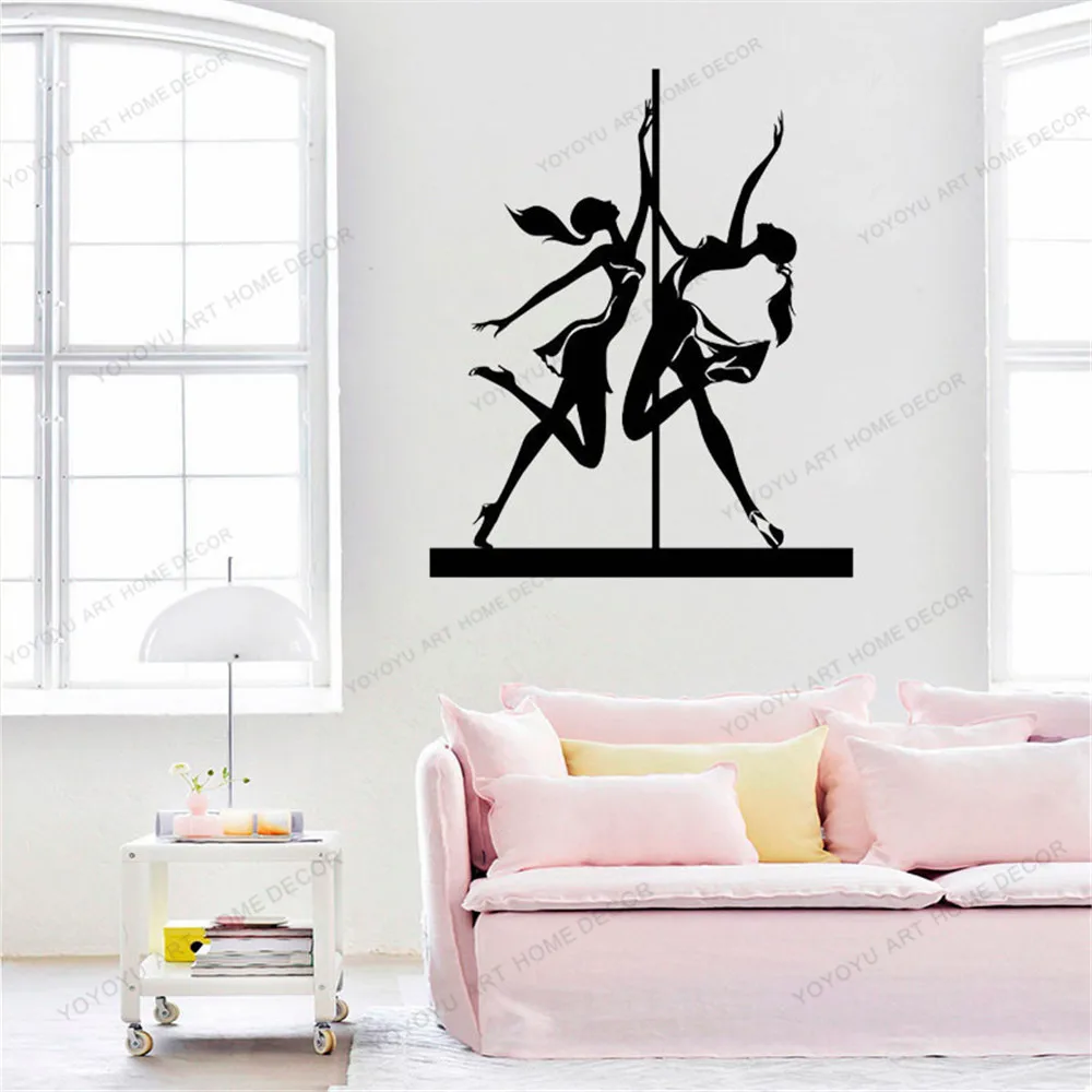 

Sexy Striptease Pole Dance Art Vinyl Dancer Wallpoof Wall Stickers Decor Murale Reomvable For Living Room CX677