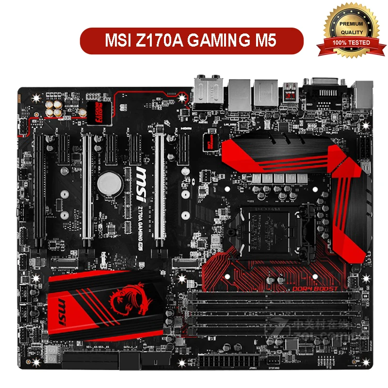 Материнская плата для MSI Z170A GAMING M5 Intel Z170 LGA 1151 64 Гб Core i7/i5/i3 оригинальная десктопная