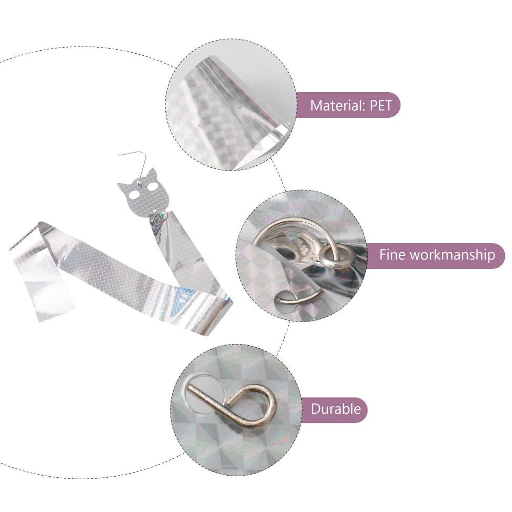 

2 Sets Bird Scare Sheet Bird Proof Device Keep Birds Supply (Silver)