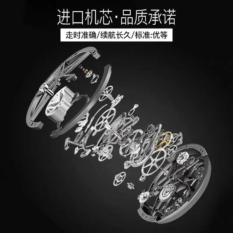 

Swiss Automatic Mechanical Watch Gift Box Double Calendar Luminous Waterproof Men's Brand Watch