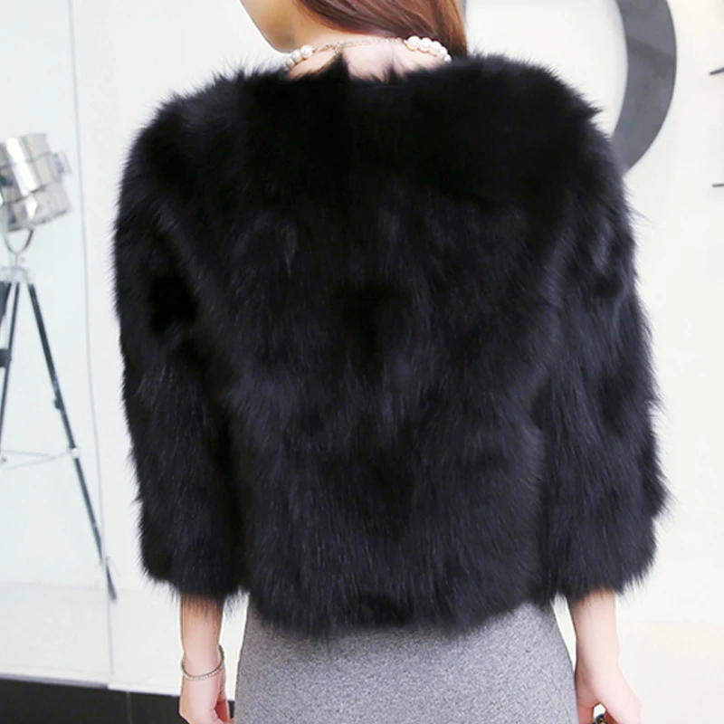 Thick Warm Fur Coat Winter Luxurious Faux Fur Jacket Fluffy Plus Size Solid Color Fashion Elegant Plush Fur Coats Parkas 2021