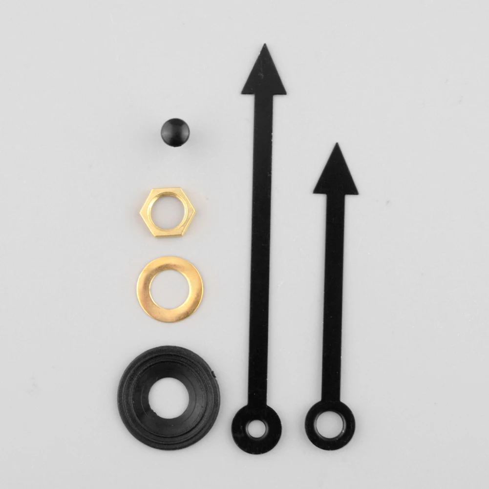 Беззвучные часы кварцевый механизм черная стрелка ручная работа часть ремонтный