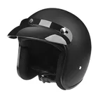Винтажный мотоциклетный шлем Casco Moto Ретро мотоциклетный ABS шлем светильник шлем с открытым лицом матовый черный M до XXL