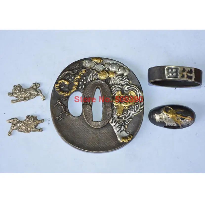 Тонкая отделка Высококачественная медь покрытая золотом и серебром Цуба менуки