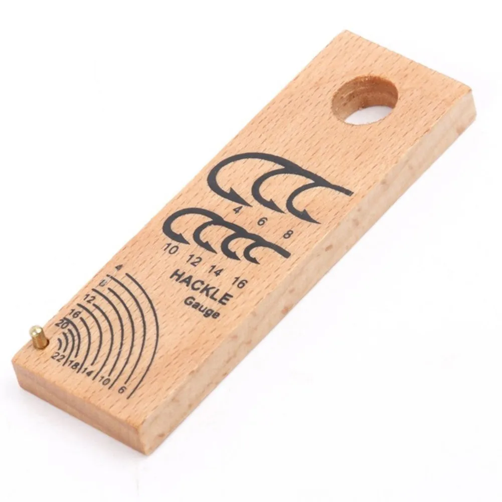 

76*25mm Fly Tying Hackle Gauge Fly Tying Hook & Hackle Gauge Practical