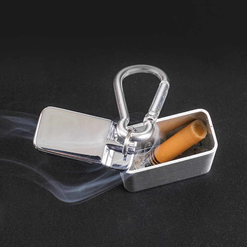 

Mini Portable Ashtray Pocket Cigarette Keychain Outdoor Use Pocket Smoking Smoking Ash Tray With Lid Key Chain For Travelling