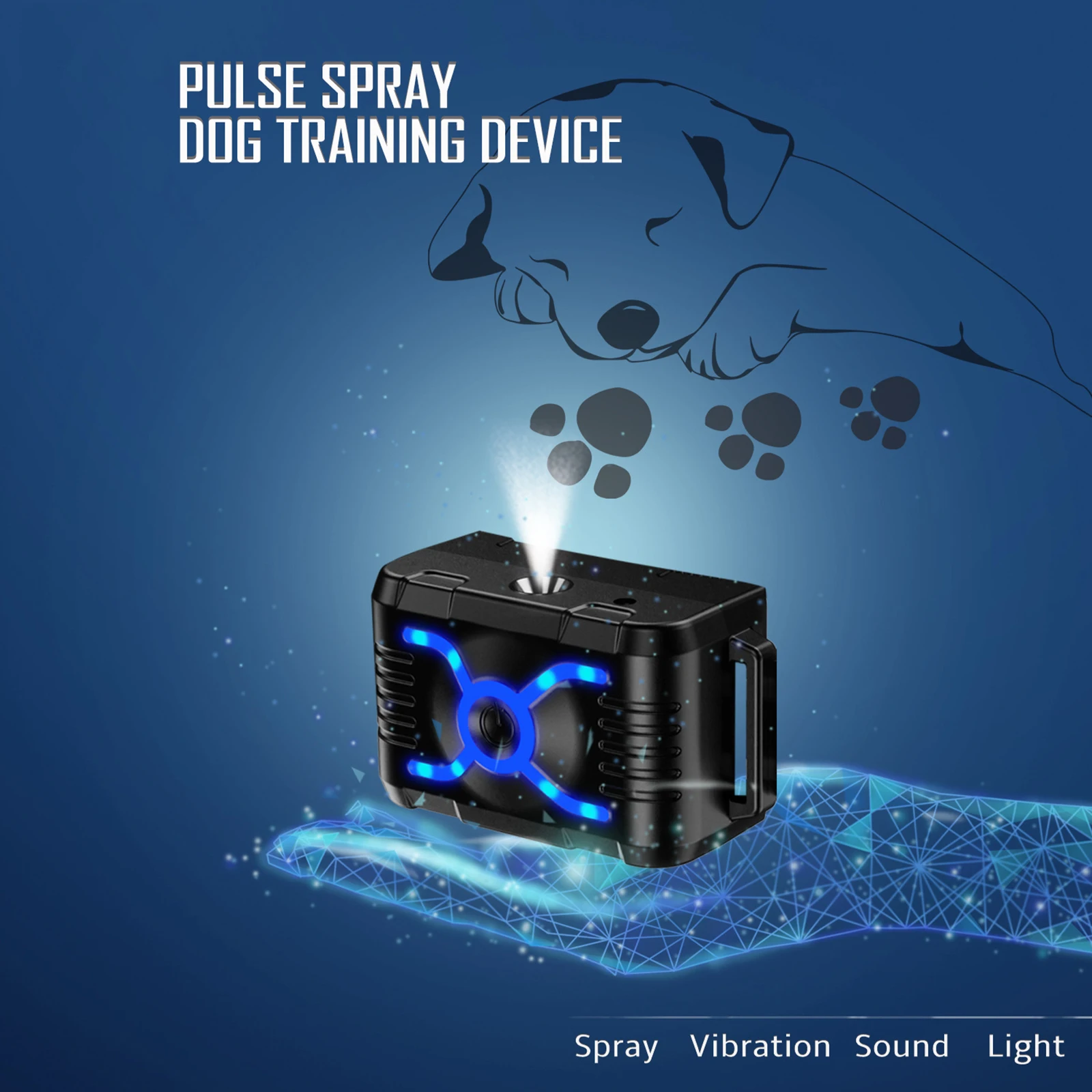 Ошейник для дрессировки собак водонепроницаемый тренировочный ошейник с