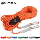 Профессиональный скалолазающий шнур XINDA 10 м, уличные аксессуары для пешего туризма, веревка 9,5 мм, диаметр фунтов, высокопрочный шнур, безопасная веревка