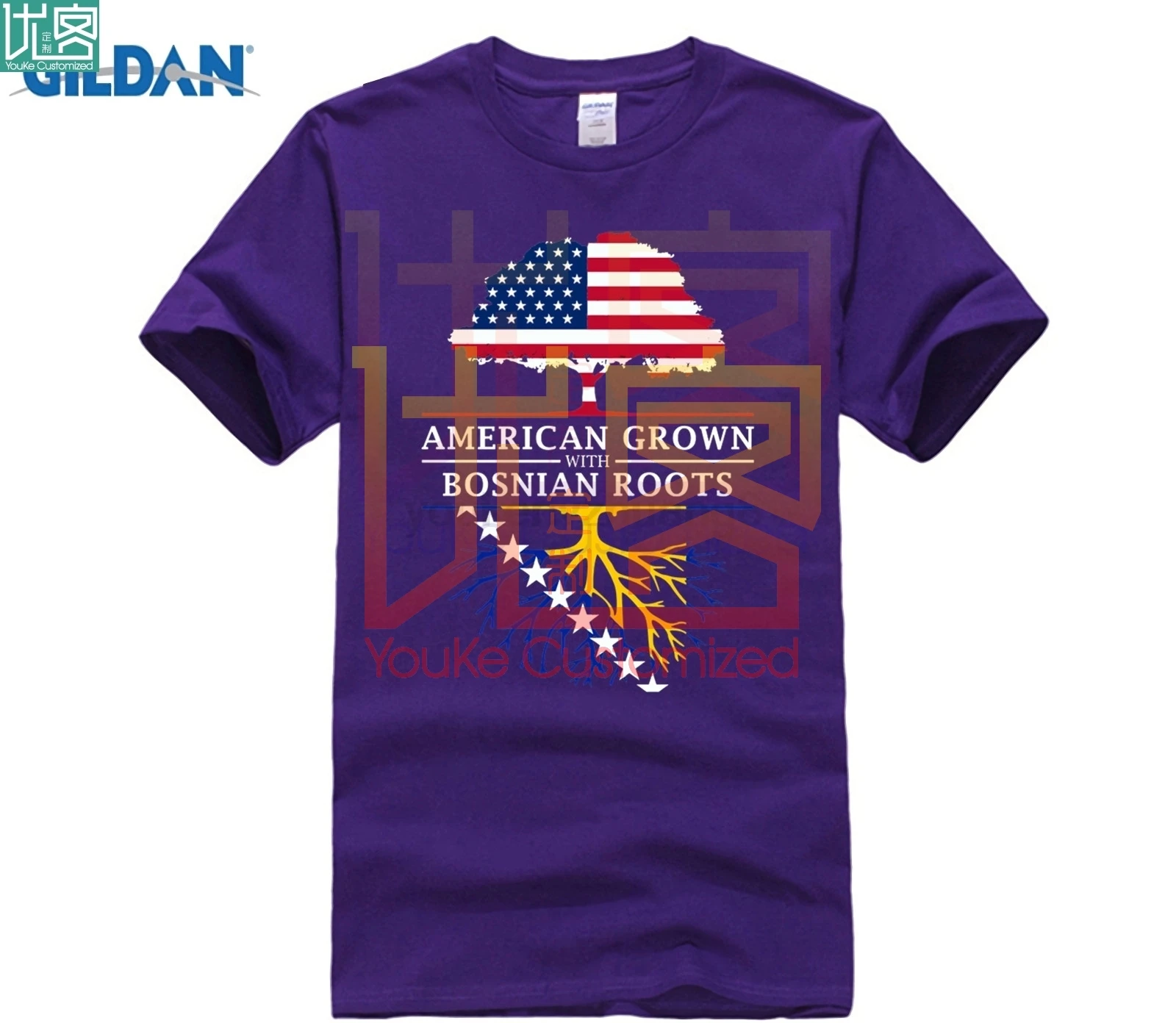 Рубашка с корнями американские выросшие боснийскими корнями-Босния и фото -