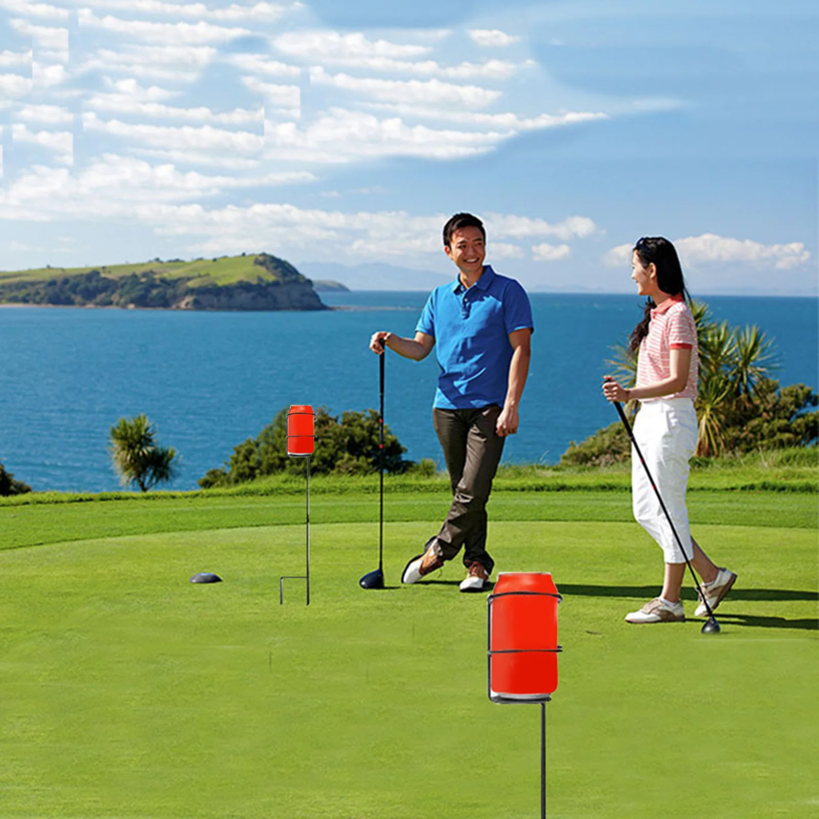 

Outdoor Heavy Duty Beverage Drink Holder Stakes, Holds a Variety of Beverages Sizes - Great for Beach, Picnics, Tailgating