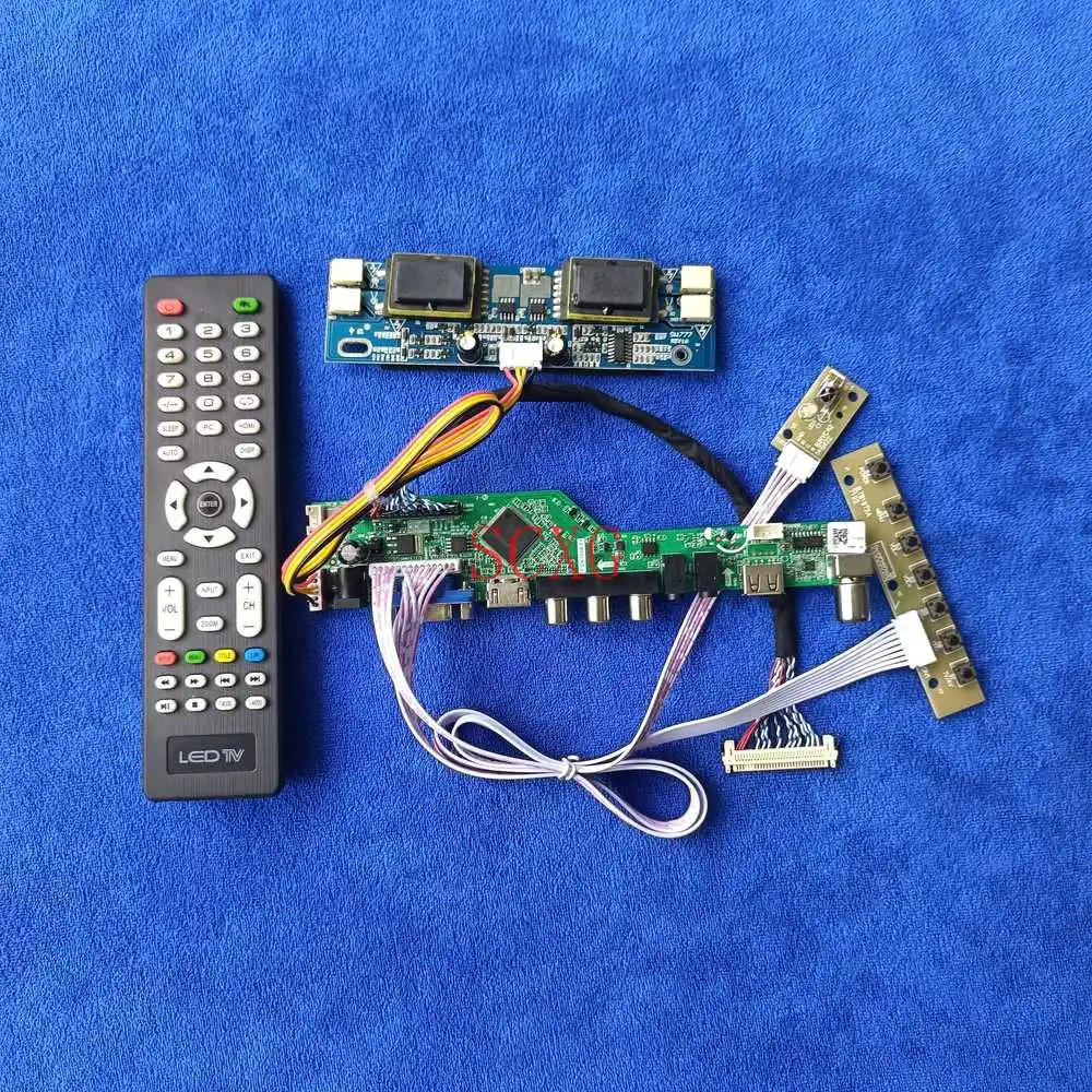

1280*1024 контроллер карты 4 с холодным катодом (CCFL) USB VGA AV, совместимому с HDMI Комплект 30-контактный Дифференциальная Сигнализация пониженного на...