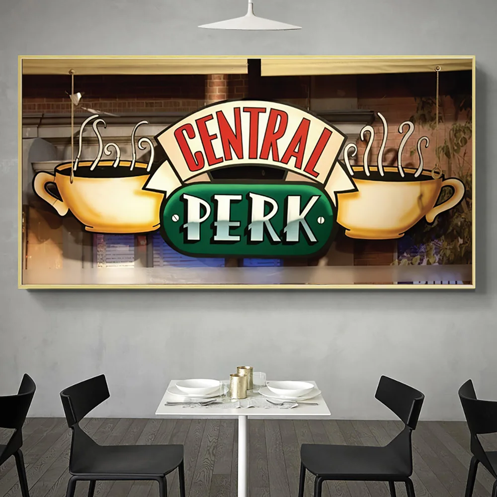 

Central Perk Cafe Canvas Posters and Prints Friends TV Show Painting Scandinavian Wall Art Picture for Living Room Cuadros Decor
