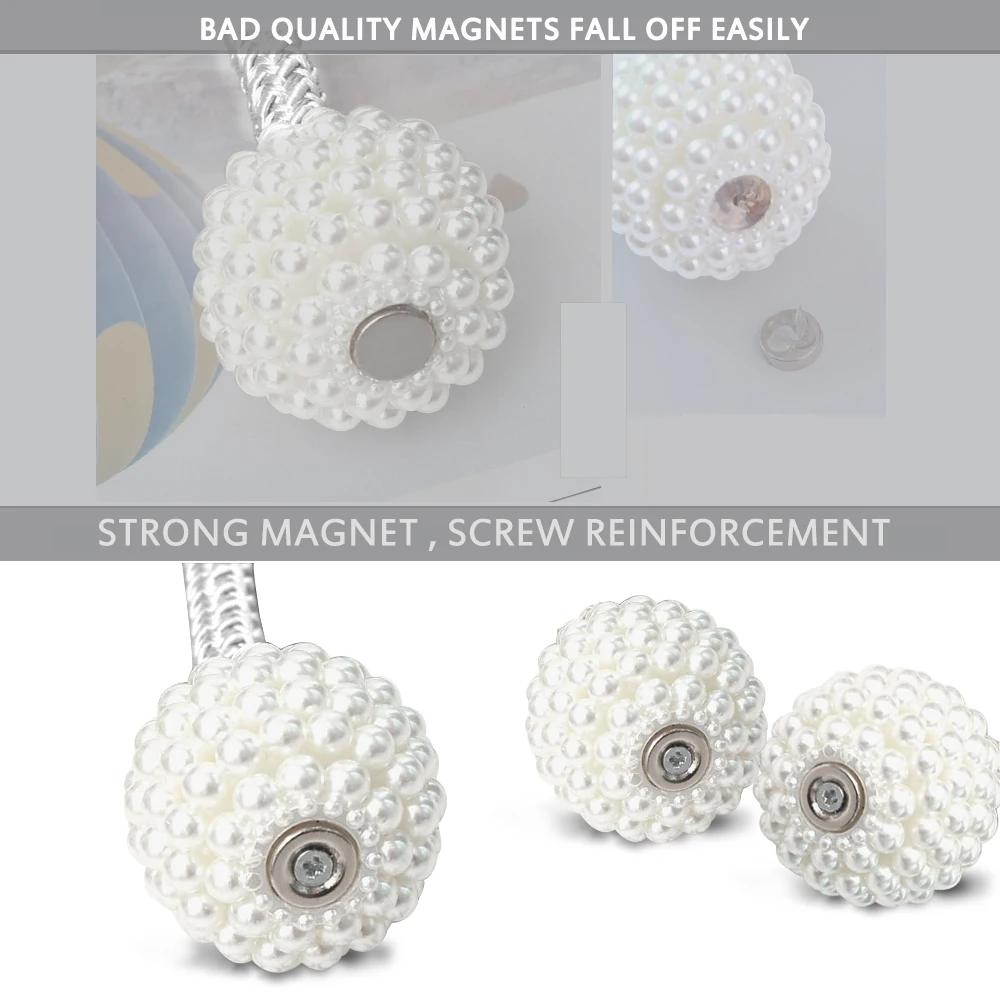 Жемчужный магнитный зажим для штор A 1 шт. держатели зажимы подвесные шариковые