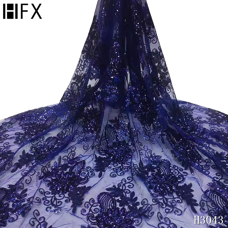 Африканская последовательная кружевная ткань высокого качества с блестками