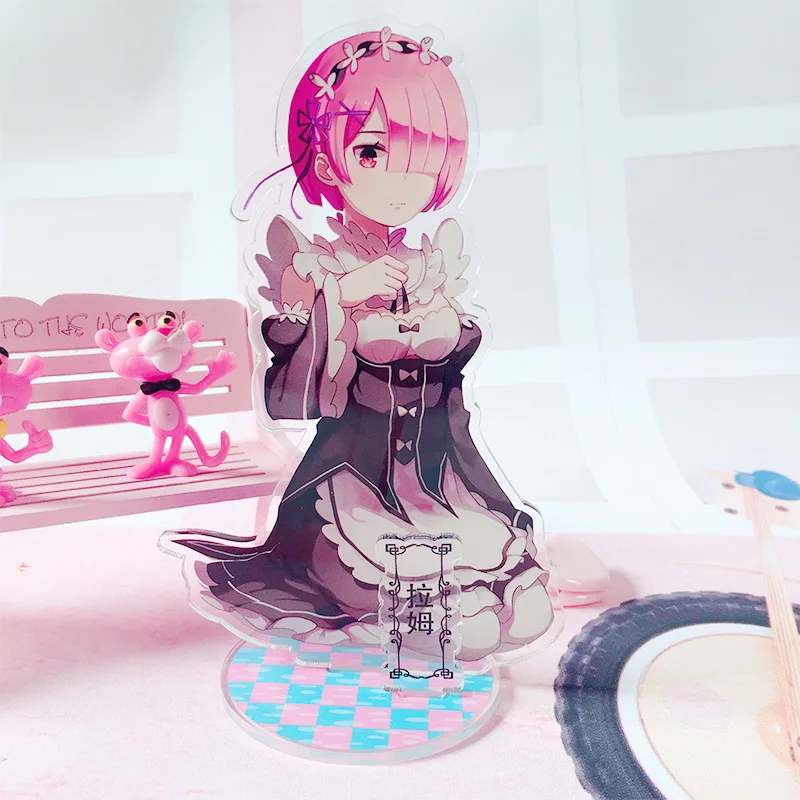 15 cmAnime фигурка Re: Life a Different World from Zero Rem Ram Emilia re zero акриловая аниме стоячая Пластина