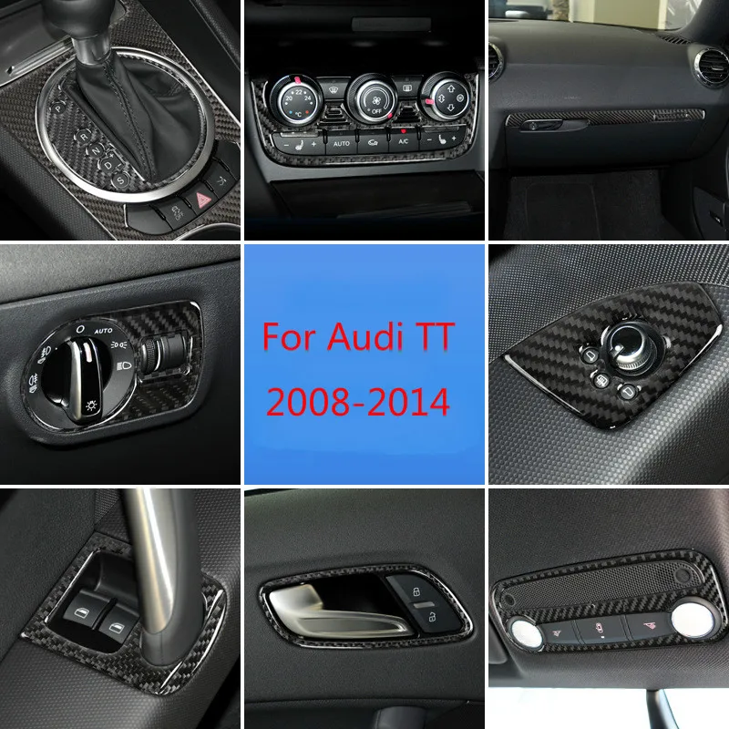 Центральная консоль из углеродного волокна для Audi TT аксессуар 8n 8J MK123 TTRS панель