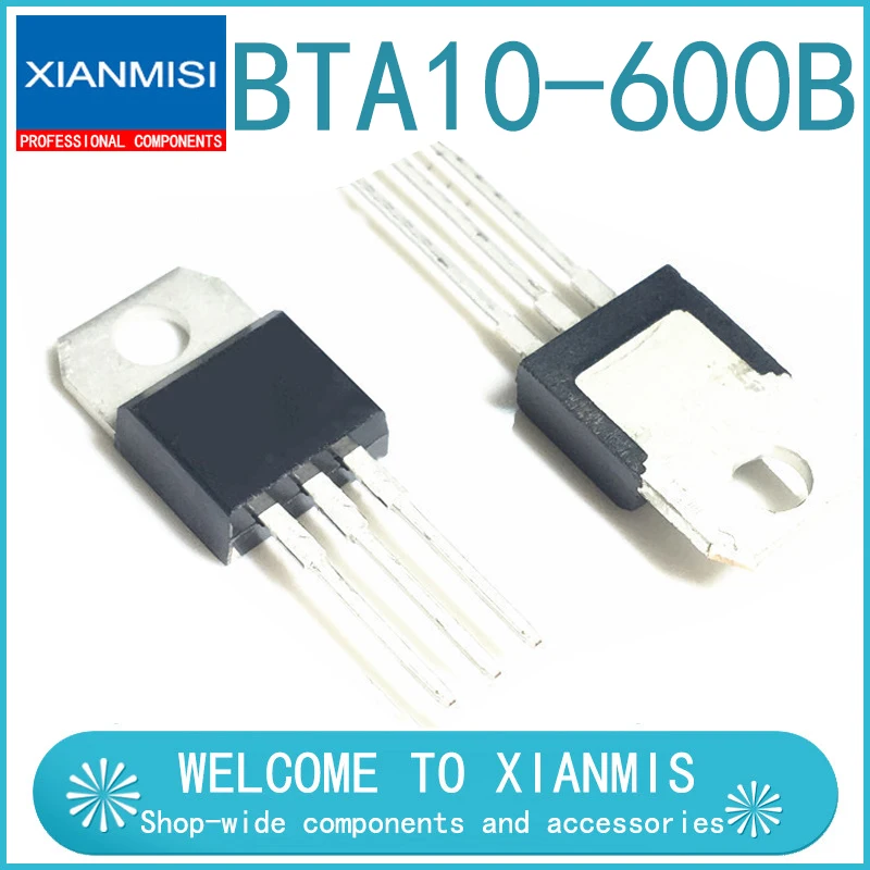 

BTA10-600B Triac 10A 600V прямой штекер TO-220