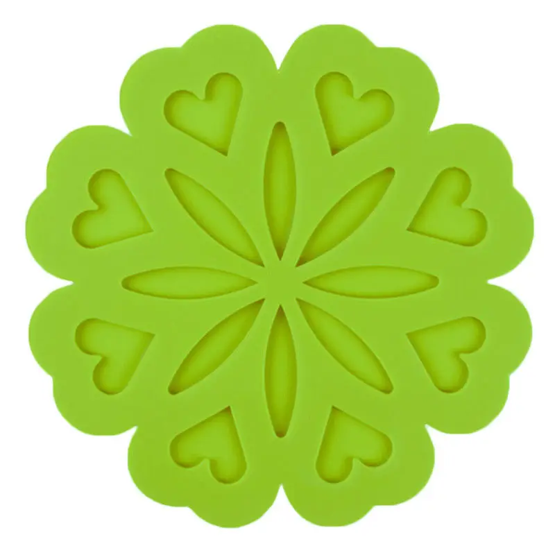 2019 стильные в форме цветка из силикона теплоизоляционные коврики коврик