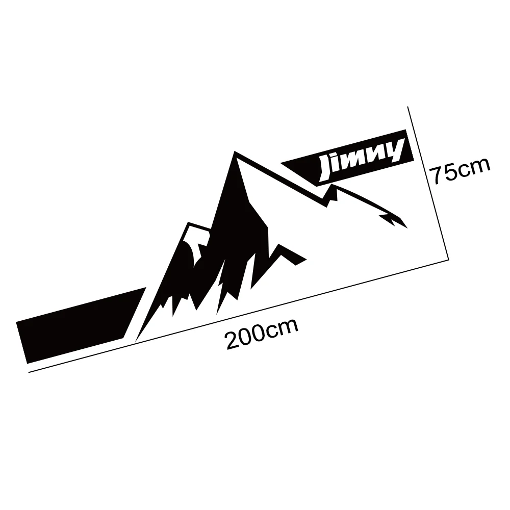 

Mountain Graphics Vinyl Deal For Suzuki Jimny Off Road Styling Car Door Side Captivating PVC Sticker Auto Body Decor Accessories